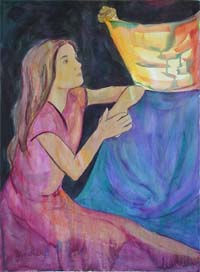 Martha at the feet of Jesus